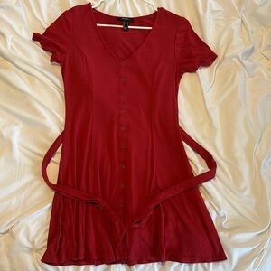 Red Forever 21 Dress with little red tie